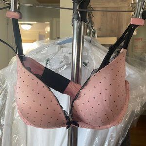 VS Pink Polka Dot Bra size 36C